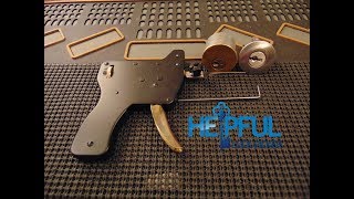 98 How To Pick A Lock With A LockPick Gun Snap Gun [upl. by Sinned]