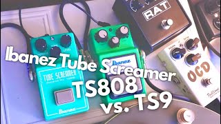 TS808 vs TS9 Setting amp Drive Pedals mix  Tube Screamer × Pro Co RAT2 × OCD  Epiphone Casino Worn [upl. by Nelda186]