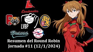 LVBP 202324 Resumen de la Jornada 1212024 Resultados y Posiciones [upl. by Trinette88]