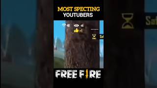 MOST SPECTING YOUTUBERS 😱 freefire shorts short [upl. by Aniez]