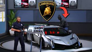 Stealing Cars From Lamborghini Dealership sa GTA 5 [upl. by Gisele]