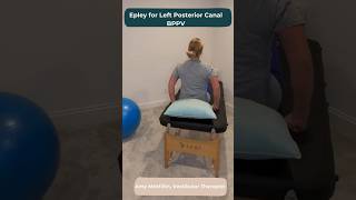 Left Epley Vertigo Exercises for Benign Paroxysmal Positional Vertigo BPPV vestibular shorts [upl. by Leviralc]