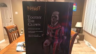 My Brand New Spirit Halloween 2022 Toothy The Clown Prop I Got on My Birthday [upl. by Norod361]