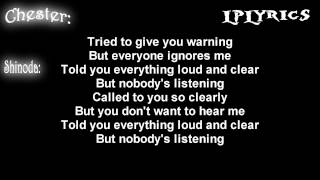 Linkin Park  Nobodys Listening Lyrics on screen HD [upl. by Nodmac]