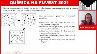 Química FUVEST 20215 Observe a representação a seguir em que os círculos brancos representam [upl. by Ellehsat247]