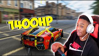 1400HP Twin Turbo Ferrari Takes Drifting To The Streets [upl. by Aeresed205]