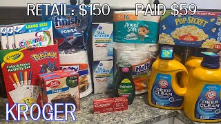 Kroger Couponing this week l Laundry Trash bags amp Hefty plates  how to do digital deals couponing [upl. by Alemak787]