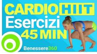 Allenamento Cardio HIIT ad Alta Intensità per Dimagrire Rapidamente  40 Minuti [upl. by Otrebmuh]