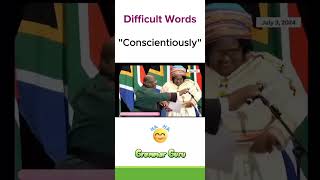 Difficult Words quotConscientiouslyquot 😂 [upl. by Ytsirt]