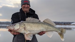 Slow Dragging Jigs and Plastics For MAGNUM Winter Walleye on Mississippi River Pool 2  S14 E13 [upl. by Mcroberts252]