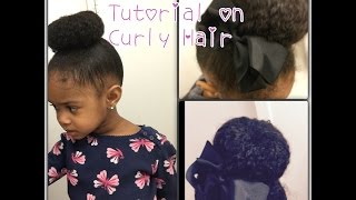 How to use a Bun Maker Curly Hair Kids Edition [upl. by Vic]