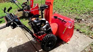 Ariens ST28DLE Deluxe SHO 28 in Two Stage Electric Start Gas Snow Blower Review [upl. by Tankoos]