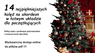 Kolędy na akordeon w łatwym układzie [upl. by Ecyoj497]