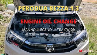 PERODUA BEZZA 13 ENGINE OIL SERVICE [upl. by Yorgo96]