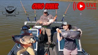 🔴LIVE FISHING OHIO RIVER🔴 [upl. by Burkley]