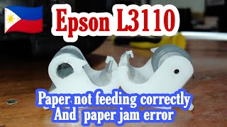 Epson L3110 paper not feeding correctly  see description [upl. by Line]