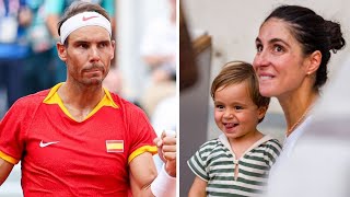 Rafael Nadal sends emotional message to wife and son after suffering at Olympics [upl. by Mcmahon]