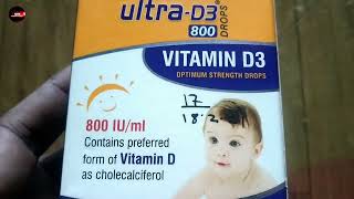 Ultra D3 800 IU drops vitamin D drops Ultra D3 800 IU drops use side effect Dosage in hindi [upl. by Latricia]