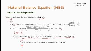 Material Balance Equation MBE Exam QampA [upl. by Blair479]