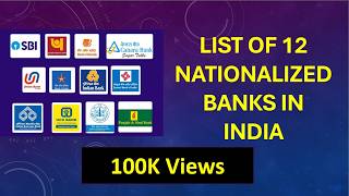 List of National Bank in India  Nationalized Bank list 2024  National Bank 2  Govt Bank of India [upl. by Hartwell535]