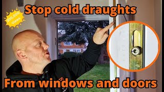 How to adjust a uPVC door or window to stop cold air draughts [upl. by Farmelo]