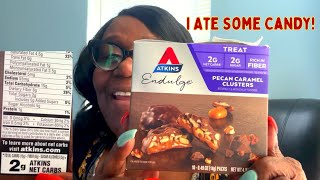 HAVE YOU TRIED LOW CARB PECAN CLUSTERS CANDY BY ATKINS  LOOKING FOR A LOW CARB DESSERT desserts [upl. by Lipp200]