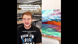 That one kid who plays way too much fortnite greenscreen nostalgia school pov fypシshorts [upl. by Miran514]