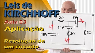 LEIS DE KIRCHHOFFAula 3CIRCUITO COM 3 FONTES DE TENSÃO [upl. by Luella903]