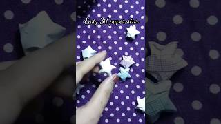 3d paper Starhow to make star with paperorigami star youtubefeed youtubeshorts shorts craft [upl. by Duj]