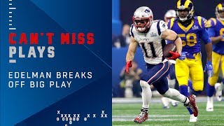 Brady amp Edelmans 27Yard Connection the Longest Play So Far  Super Bowl LIII Can’tMiss Play [upl. by Netta]