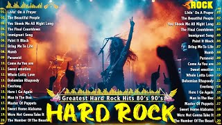 Hard Rock Songs 80s 90s Playlist ⚡🤘 Bon Jovi Linkin Park Metallica Guns N Roses Evanescence [upl. by Ken890]