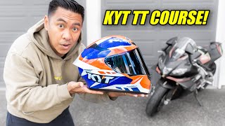 AFFORDABLE MOTORCYCLE HELMETS DON’T HAVE TO SUCK  KYT TT COURSE REVIEW [upl. by Anderson727]