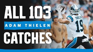 Watch All Of Adam Thielens Catches From 2023  Carolina Panthers [upl. by Euqitsym]