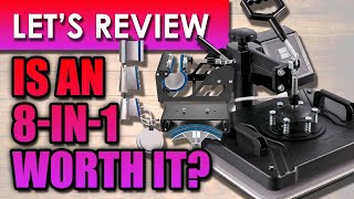 Beginner Heat Press Vevor 8 in 1 heat press machine from Amazon  Assembly and Review [upl. by Brenk]