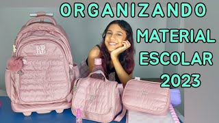 ORGANIZANDO MINHA MOCHILA REBECCA BONBON 2023 [upl. by Shiller]