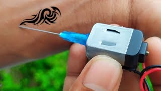 How To Make a Permanent Tattoo Machine At Home  100 Success [upl. by Rodrich]