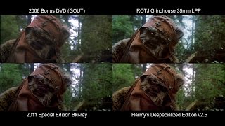 ORIGINAL Leia Meets Wicket  Return of the Jedi 1983 DeEd Bluray GOUT LPP [upl. by Ahsak]