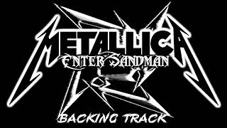 Metallica  Enter Sandman Guitar Backing Track withVocals [upl. by Matheson691]