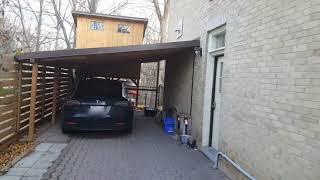 How We Built a Nice Looking Inexpensive Carport off our Brick Home [upl. by Suirada]