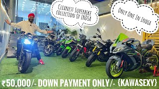 Kawasaki Zx10r in ₹50000 Finance  Only One In India  Cleanest Stock🔥iamjusneet [upl. by Taka564]