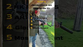 Top 5 déceptions perso 🔫🤨 mosinnagant glock AR10 MP5 PT58 [upl. by Lorenzana]