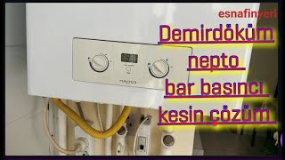 Demirdöküm nepto F10 kombi bar basıncı ayarı kesin çözüm [upl. by Shlomo926]