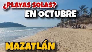 Playas de la Zona Dorada de Mazatlán Sinaloa en Lunes 7 de octubre [upl. by Haman358]