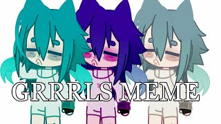 GACHA CLUB MEME  aviva GRRRlS [upl. by Nnylrefinnej]