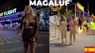 MALLORCA MAGALUF SPAIN NIGHTLIFE WALK TOUR [upl. by Oag155]