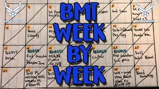 NEW Air Force BMT Week By Week Weeks 04 Breakdown Part 1 [upl. by Enirroc]