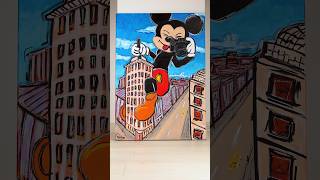 Watch me paint a Mickey Mouse Pop Art painting shorts [upl. by Nerwal]