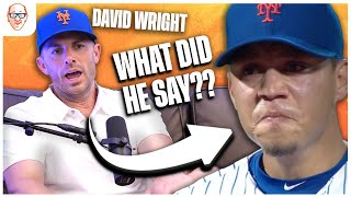 What Did David Wright Say To Wilmer Flores The Night He Thought He Got Traded [upl. by Evars]