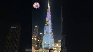 Stunning light show🤩 burjkhalifa shortfeed [upl. by Lucier603]