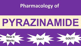 Pyrazinamide  Mechanism of Action  Clinical Use  Side Effects  AntiTubercular Drug [upl. by Aldridge]